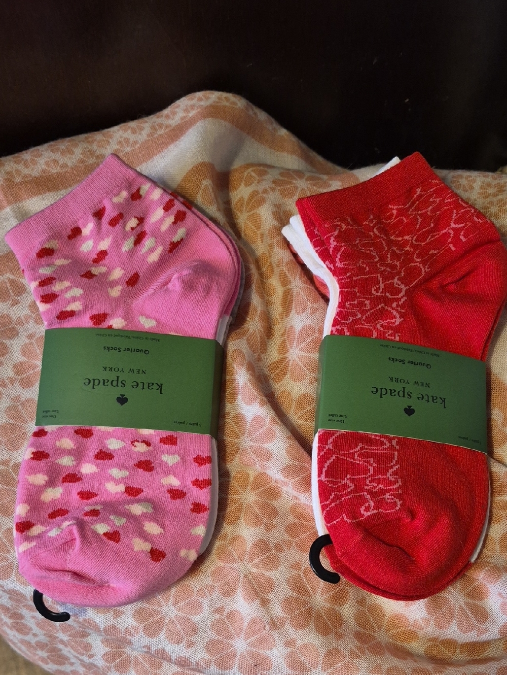 NWT π©· KATE SPADE π©· CREW SOCK π§¦choose a 3 PACK π§ super cute designs! π $30 R - Picture 9 of 14